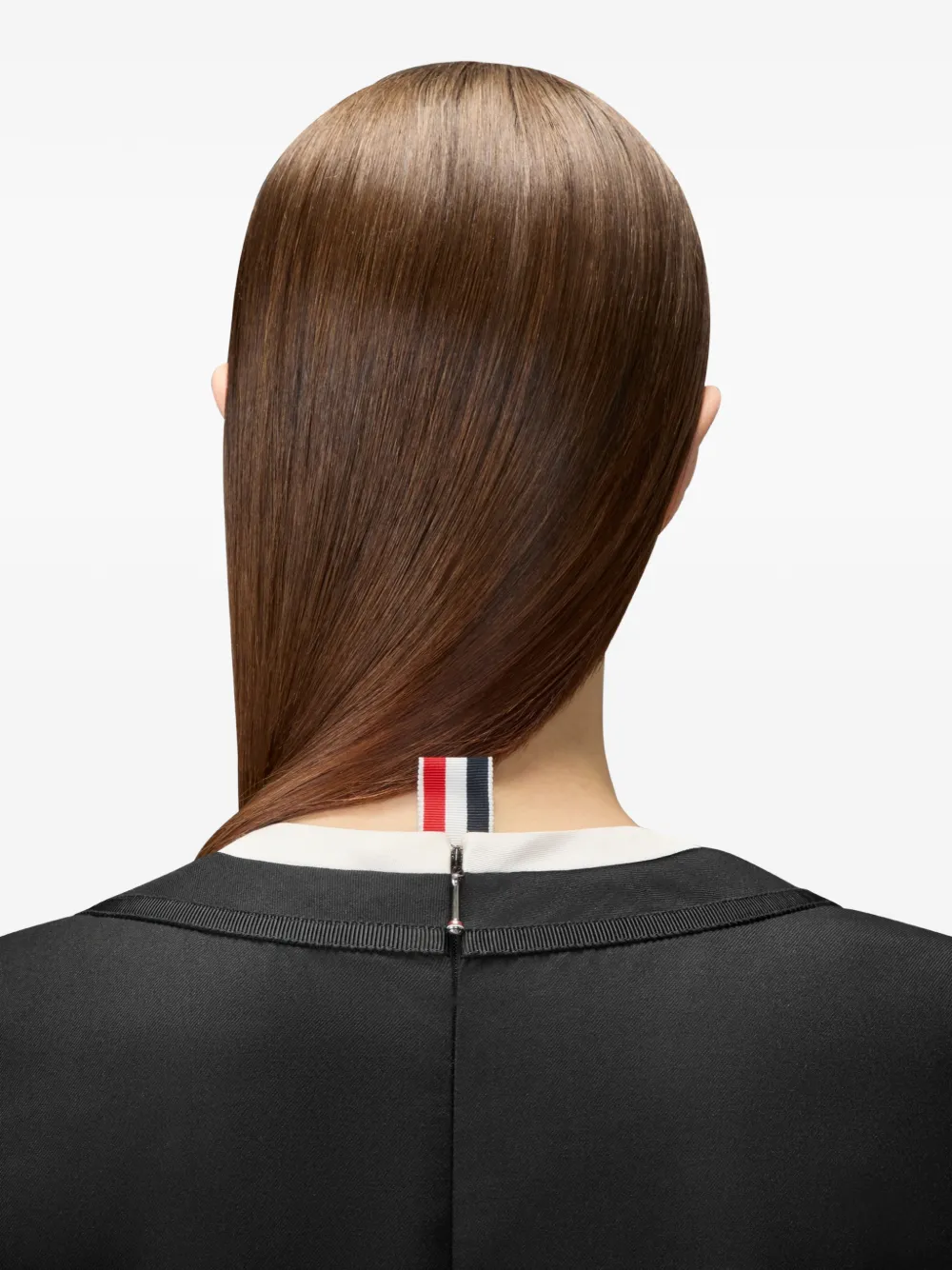 Thom Browne Trompe L'oeil midi-jurk Zwart