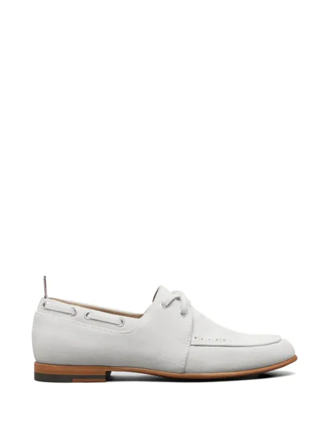 Thom Browne mocasines de gamuza con detalles de perforaciones decorativas