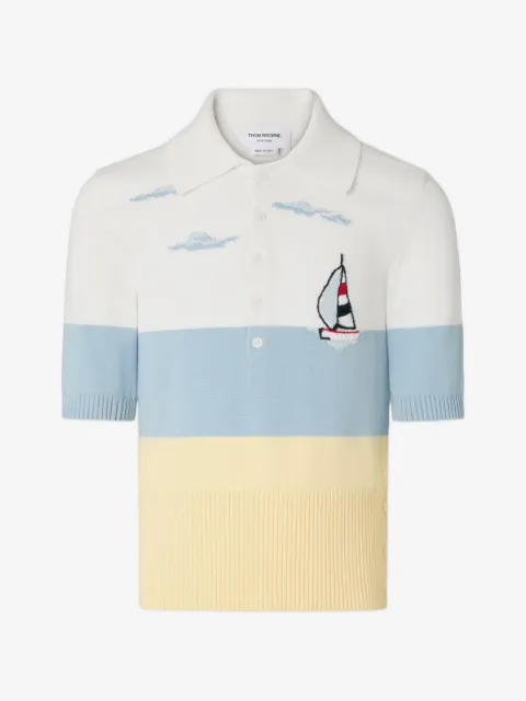 Thom Browne playera tipo polo Nantucket Scenic