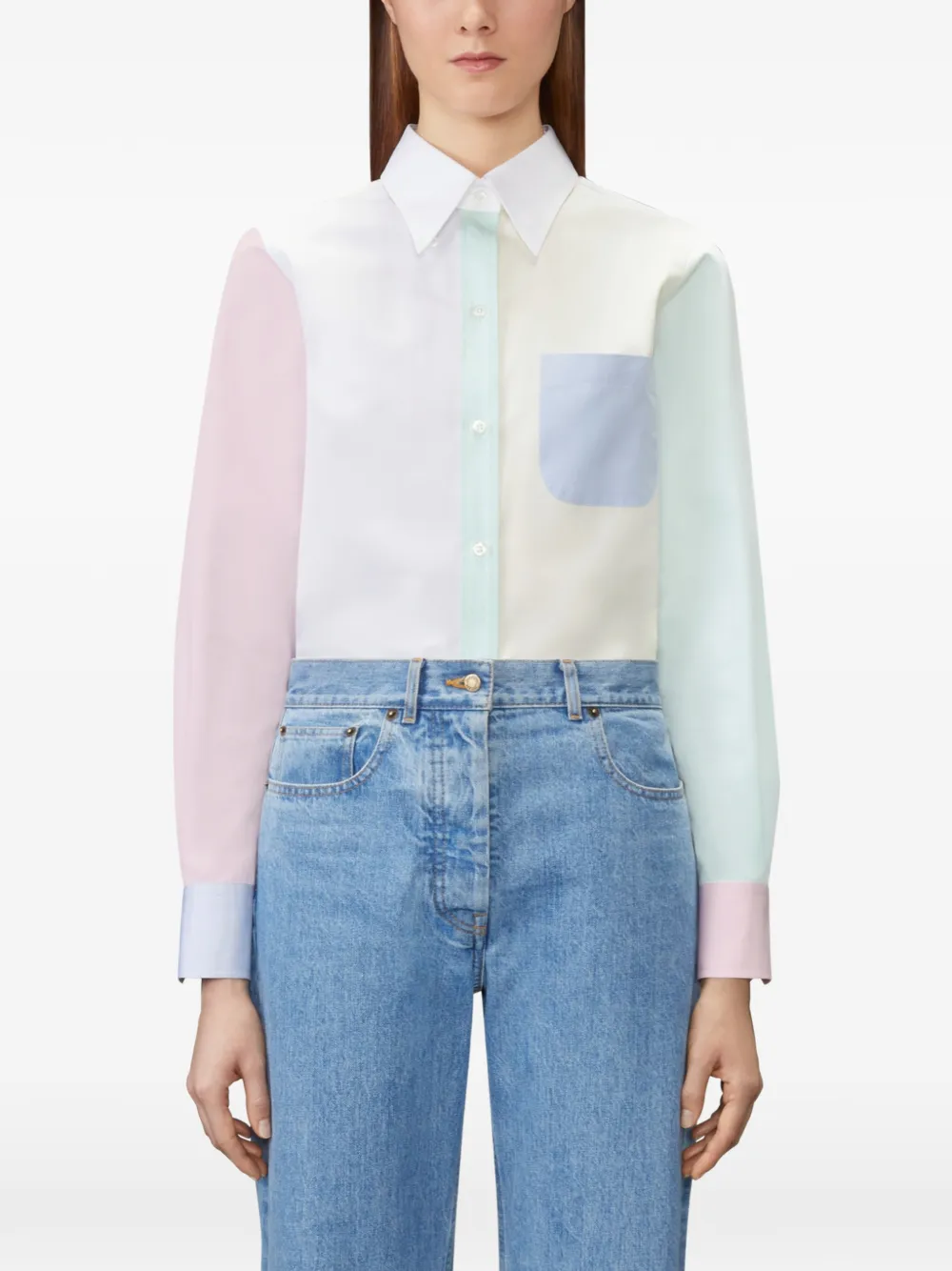  Thom Browne Camisa Funmix - Neutro 