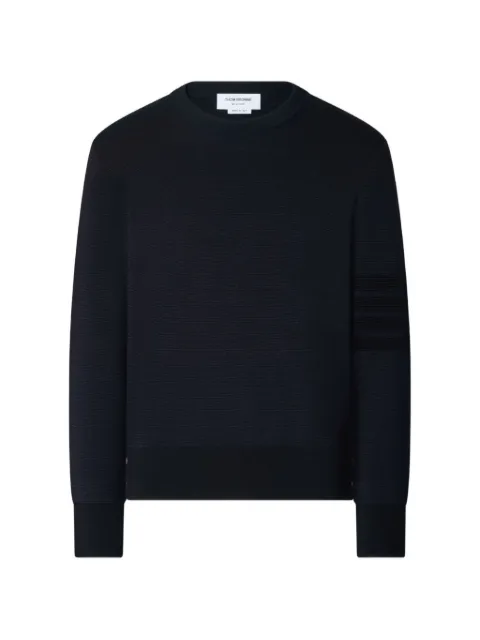 Thom Browne 4-Bar ottoman-stitch sweatshirt