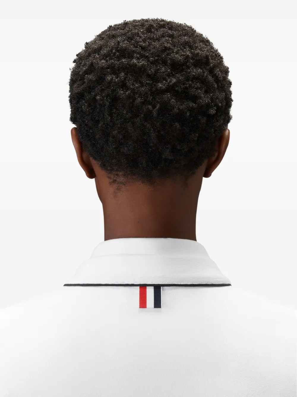 Thom Browne Vest met vier strepen en loopback Wit