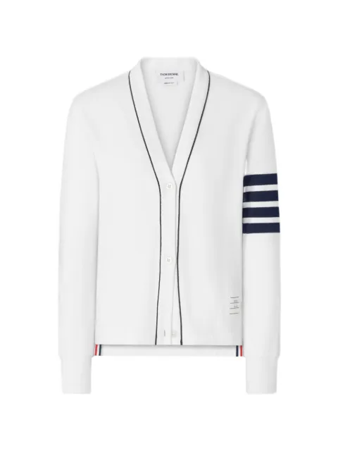 Thom Browne — loopback piping 4-Bar cardigan
