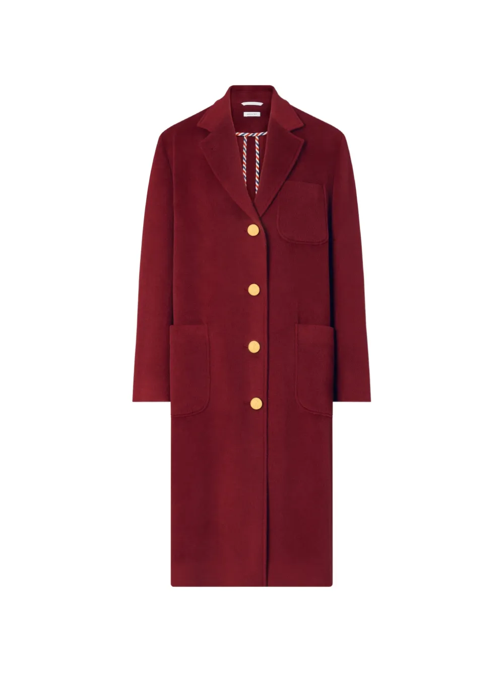 Thom Browne Mantel aus Kaschmir mit Glockenärmeln - Rot