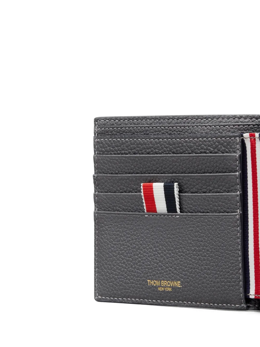 Thom Browne Portemonnee met bewerkte afwerking Grijs