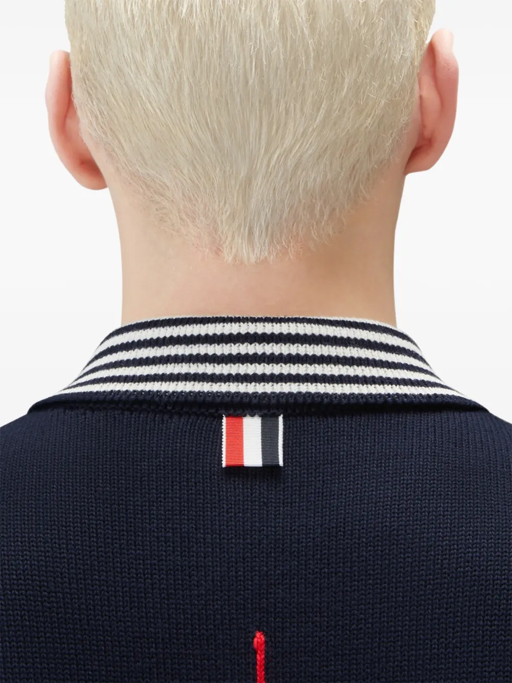 Thom Browne Poloshirt met RWB Armband Blauw