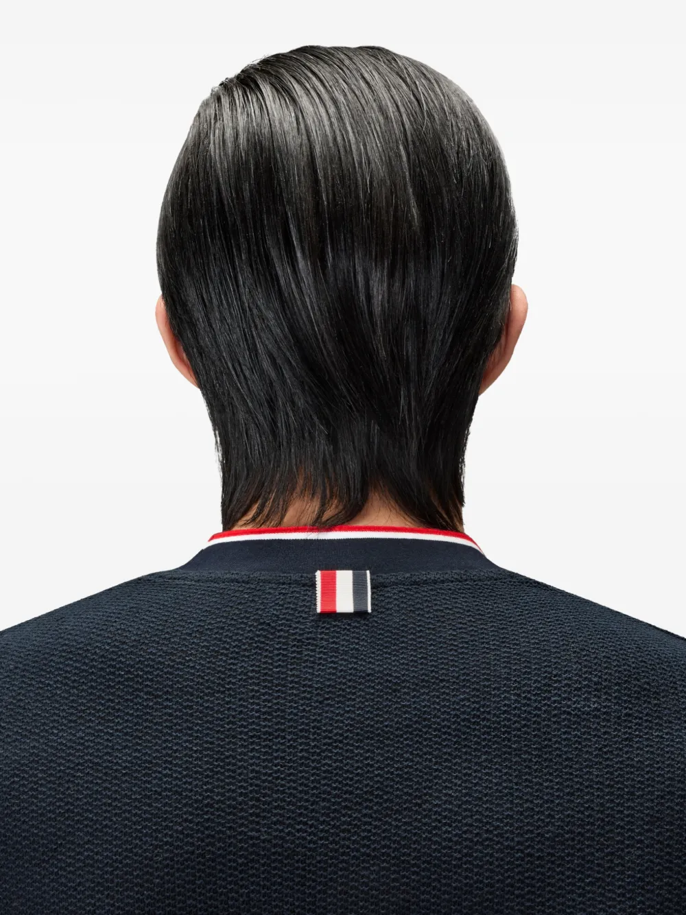 Thom Browne T-shirt met borstzak en textuur katoenen Blauw