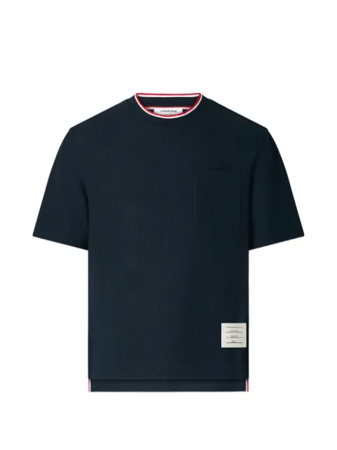 Thom Browne t-shirt en coton à poche poitrine