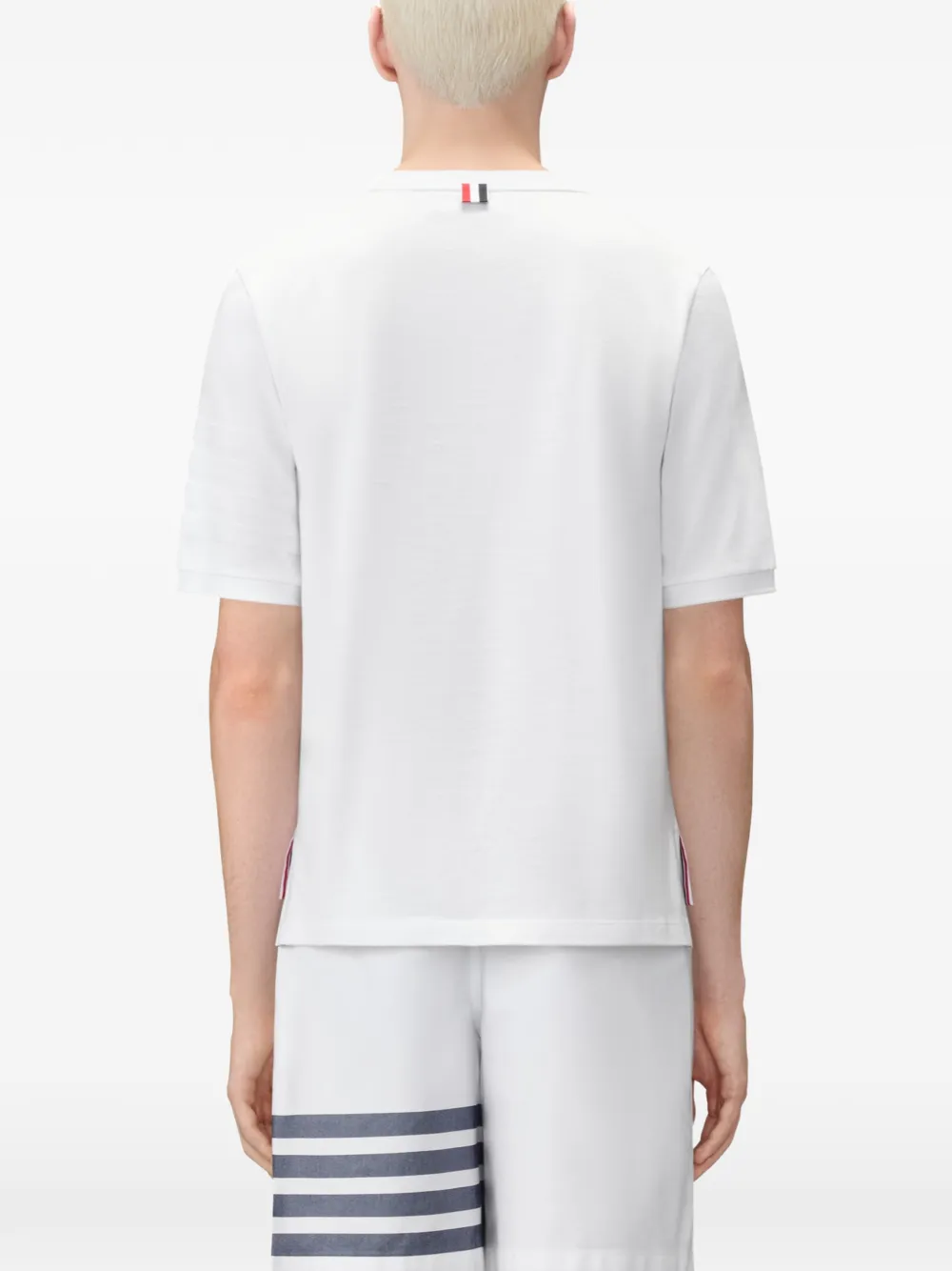 Thom Browne 4-Bar jersey T-shirt Wit