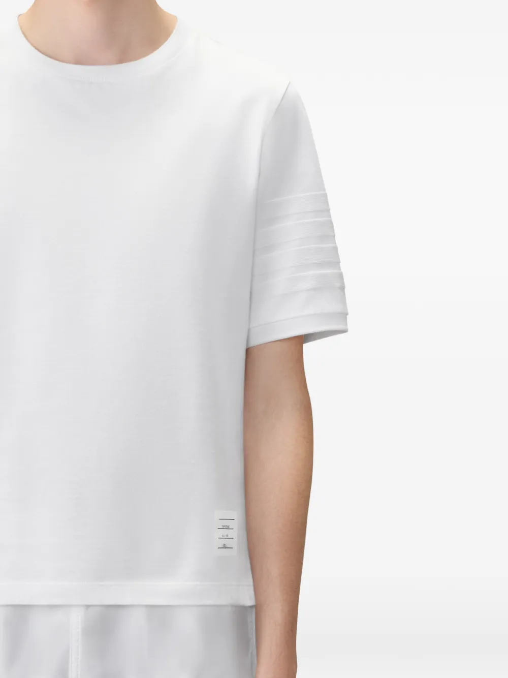 Thom Browne 4-Bar jersey T-shirt Wit