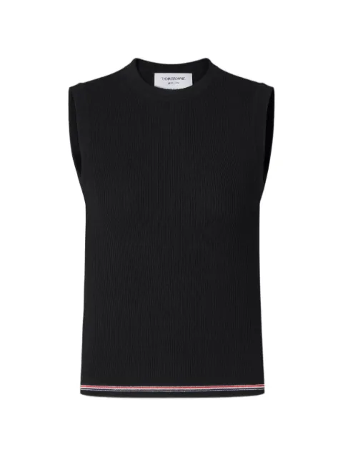 Thom Browne merino wool RWB stripe shell top