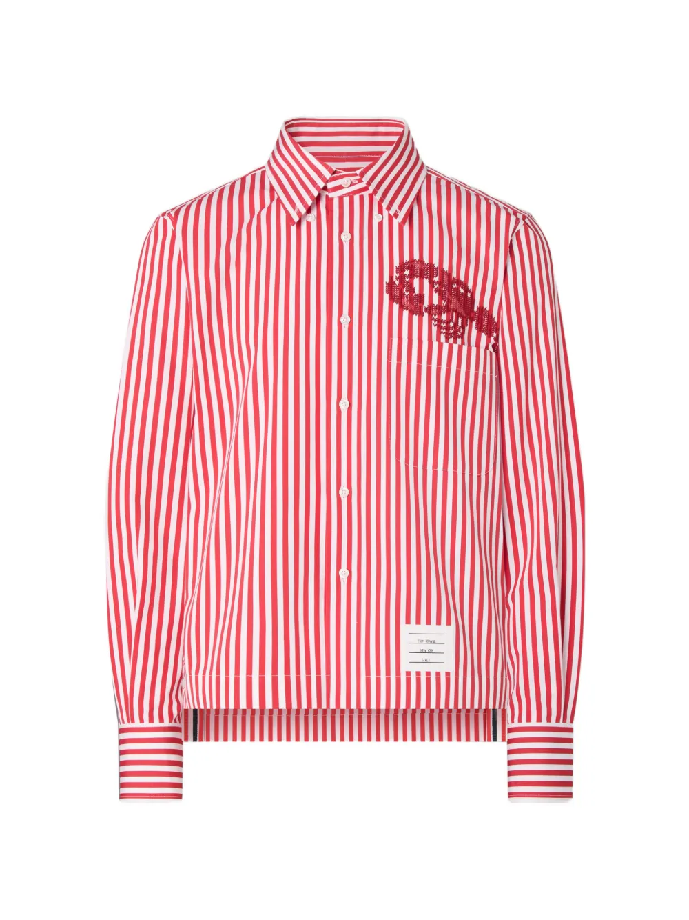 Thom Browne Lobster striped shirt - Rosso