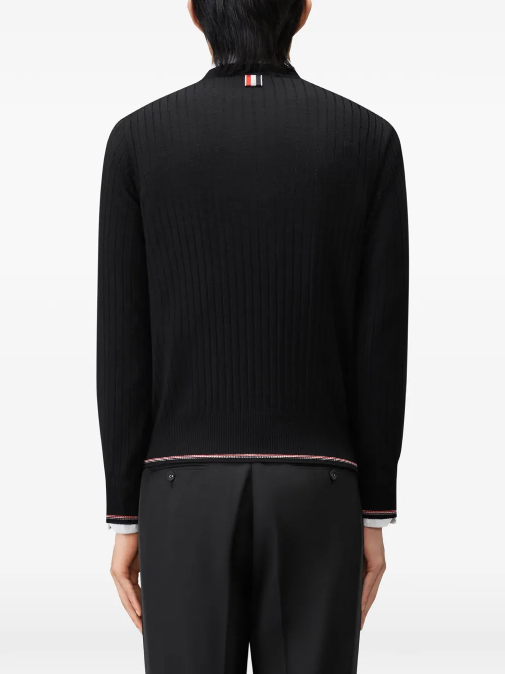 Thom Browne Trui met RWB-stiksel Zwart