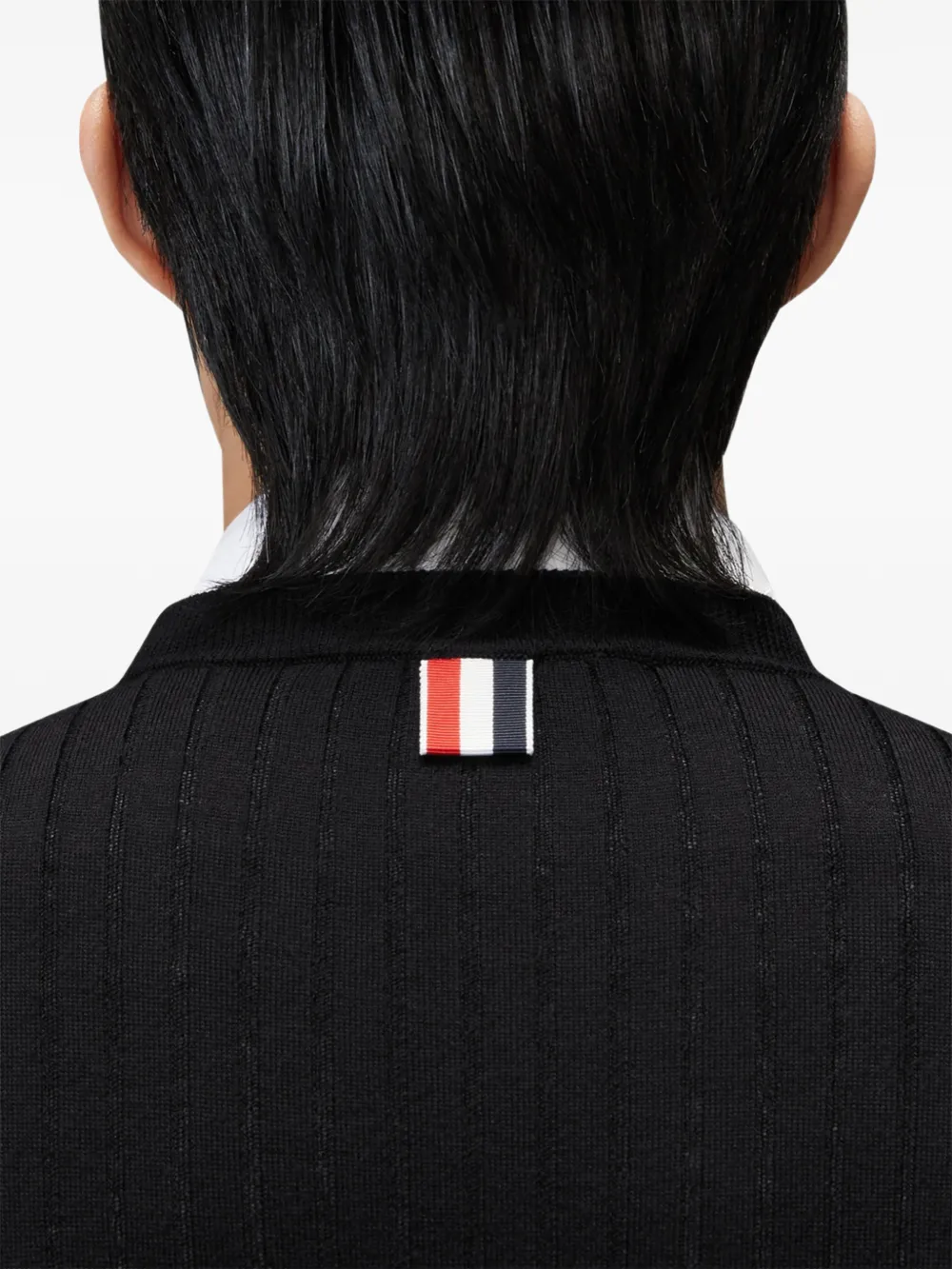 Thom Browne Trui met RWB-stiksel Zwart