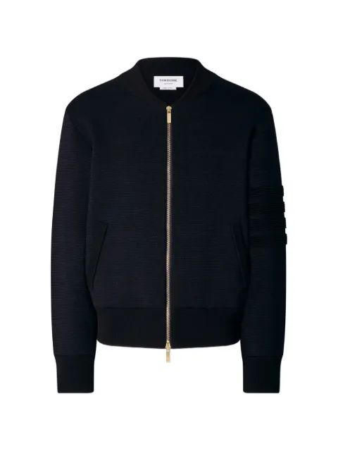 Thom Browne 4-Bar Ottoman Milano-stitch bomber jacket