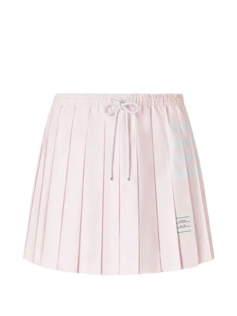 Thom Browne 4-Bar drawstring pleated mini skirt