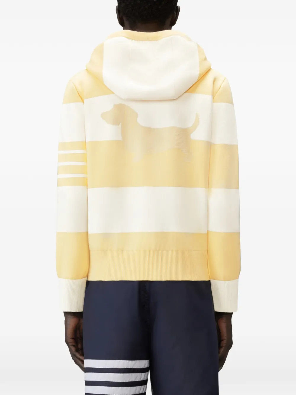 Thom Browne Hector 4-Bar hoodie Geel