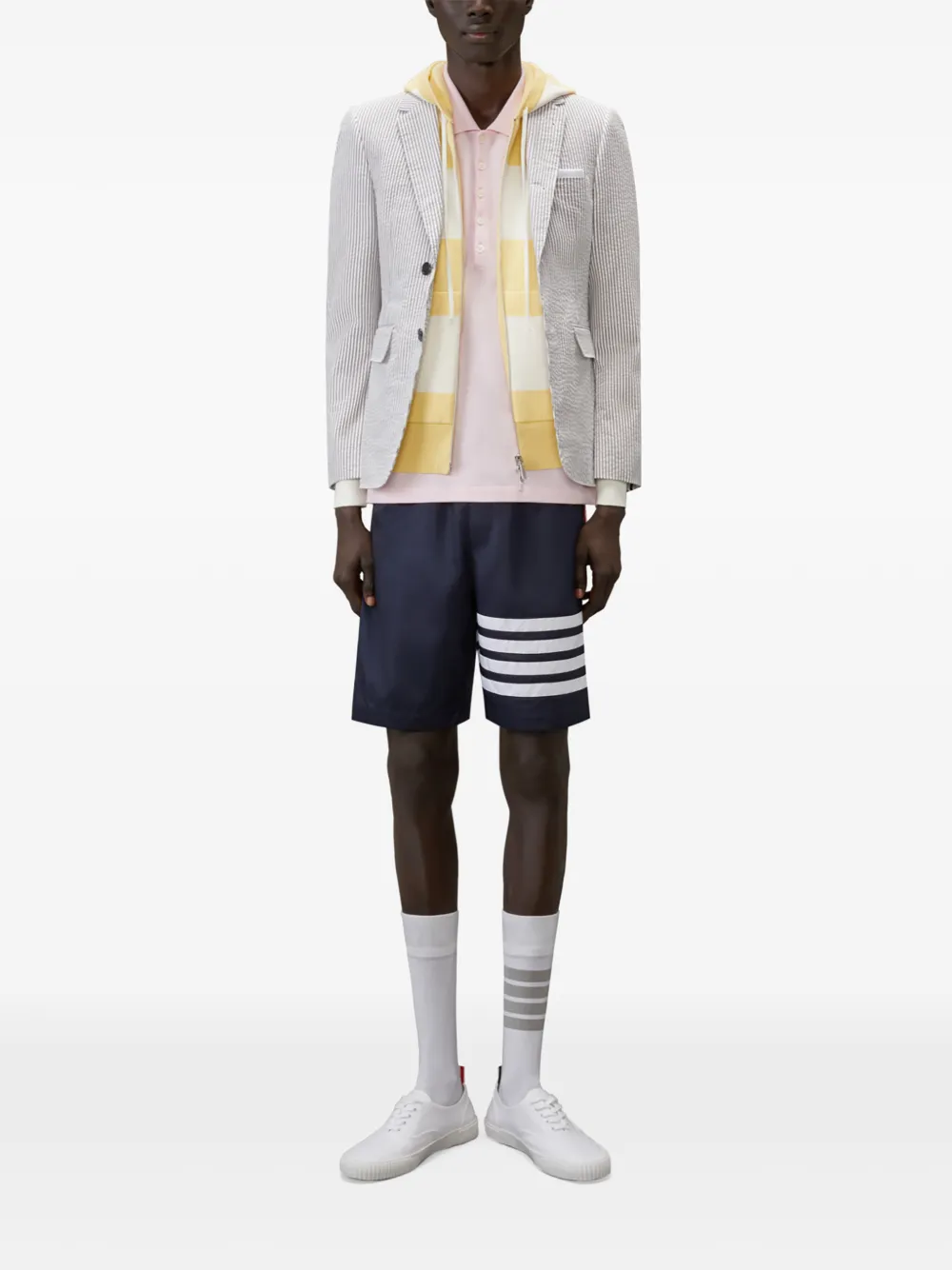 Thom Browne Hector 4-Bar hoodie Geel