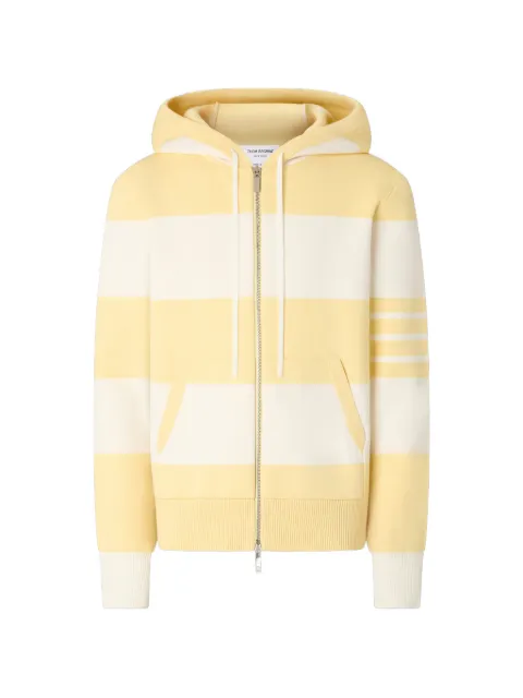 Thom Browne Hector 4-Bar rugby zip up hoodie