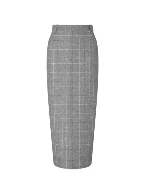 Thom Browne falda lápiz midi con motivo pied de poule