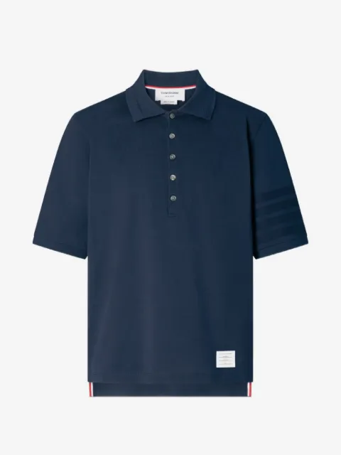 Thom Browne playera tipo polo con detalle 4-Bar