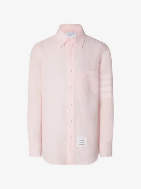 Thom Browne 4-Bar linen shirt