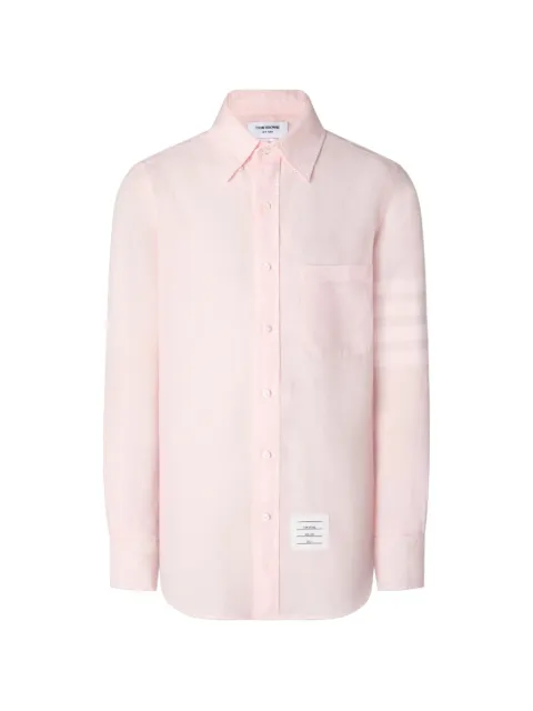 Thom Browne linen 4-Bar shirt