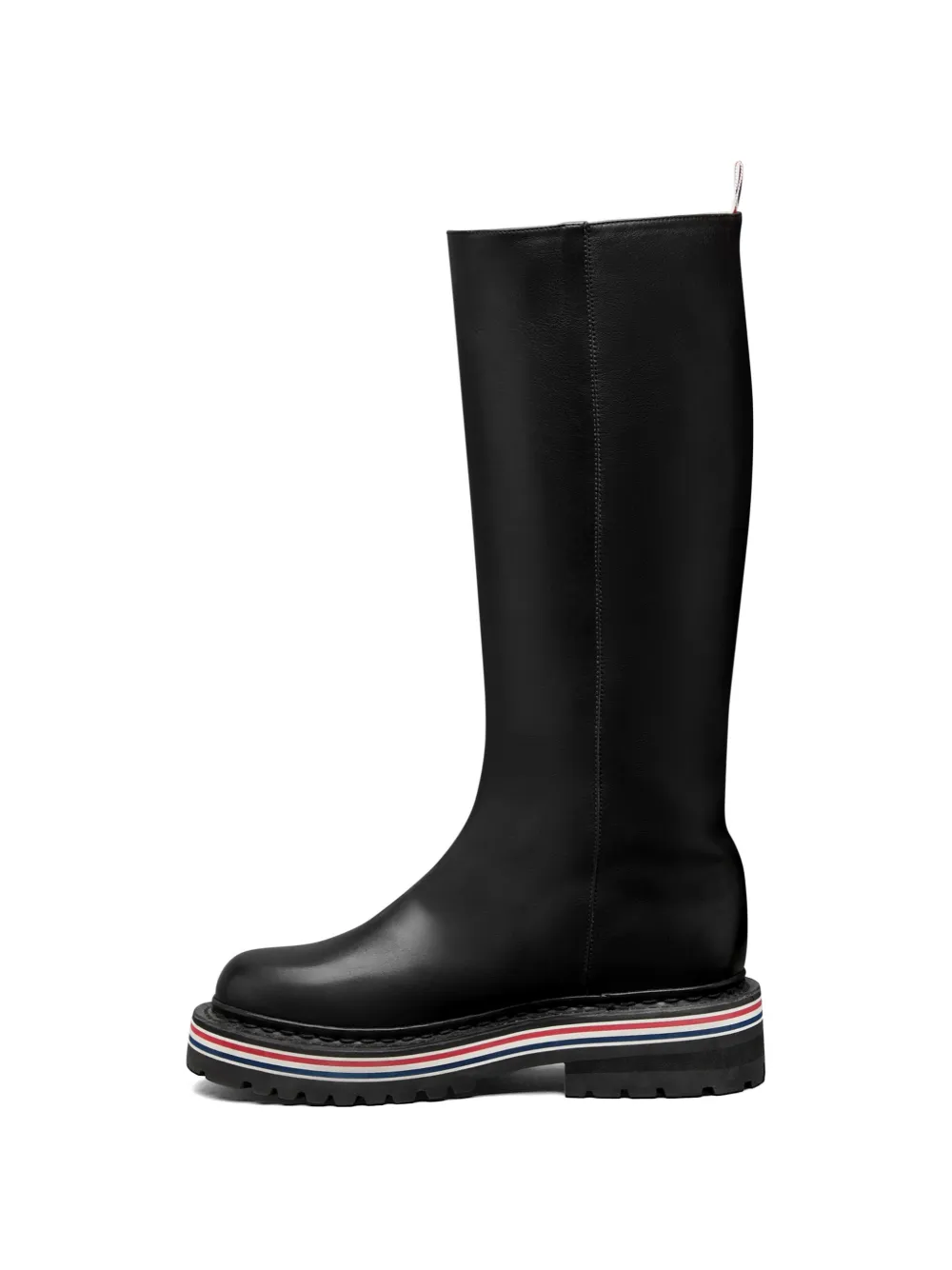 Thom Browne Rwb-stripe Leather Boots In Multi