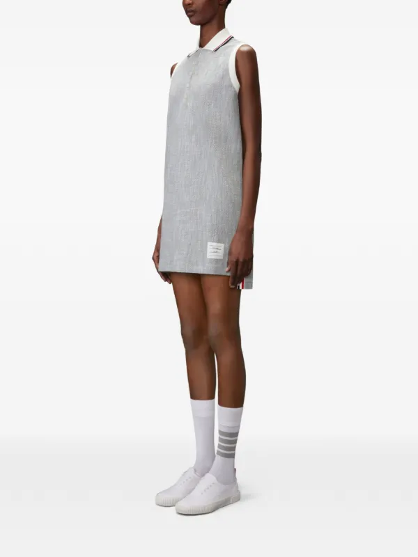 thom browne polo dress Pique Rwb Stripe Polo Dress