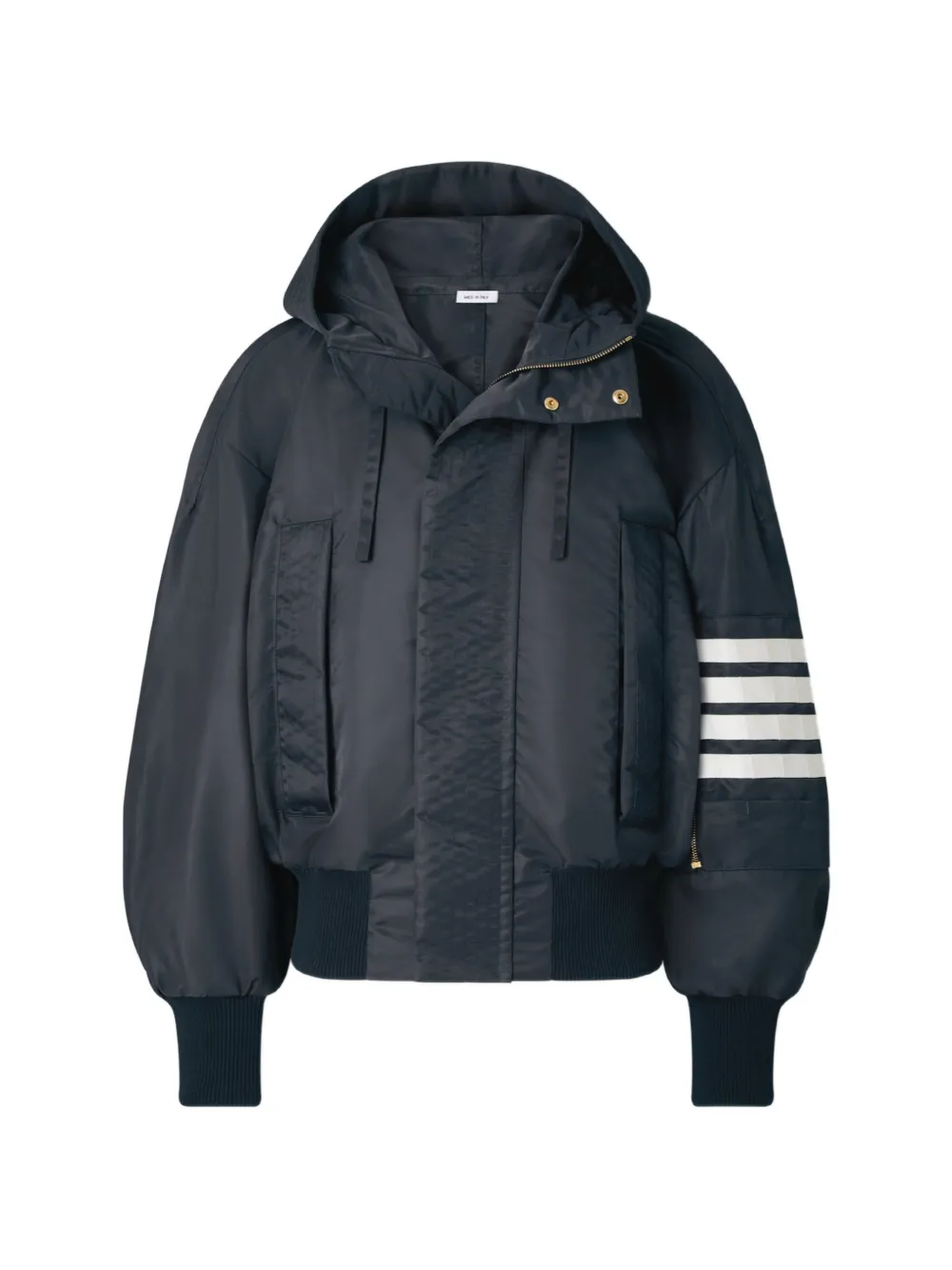 Thom Browne 4-Bar hooded jacket - Blu