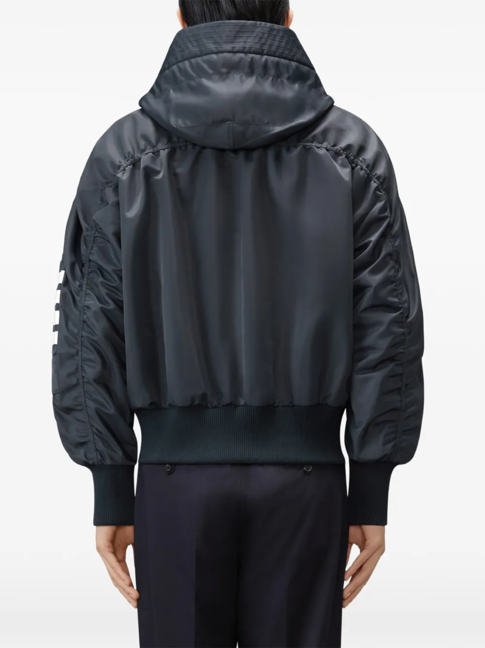 Thom Browne Tech twill 4-Barflight jack Blauw
