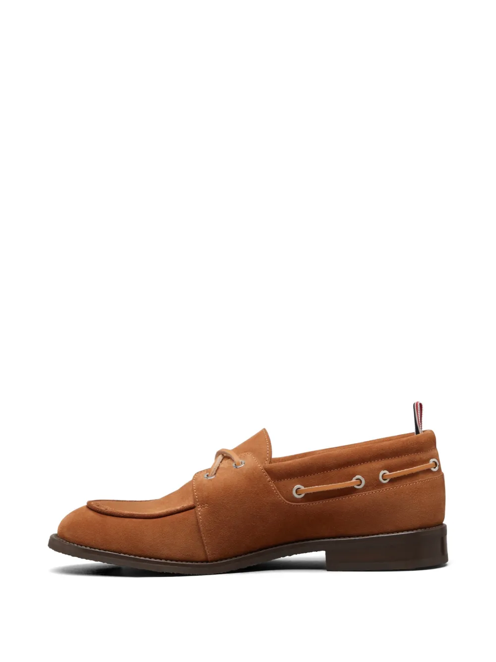 Thom Browne suede brogue-detail boat shoes Bruin
