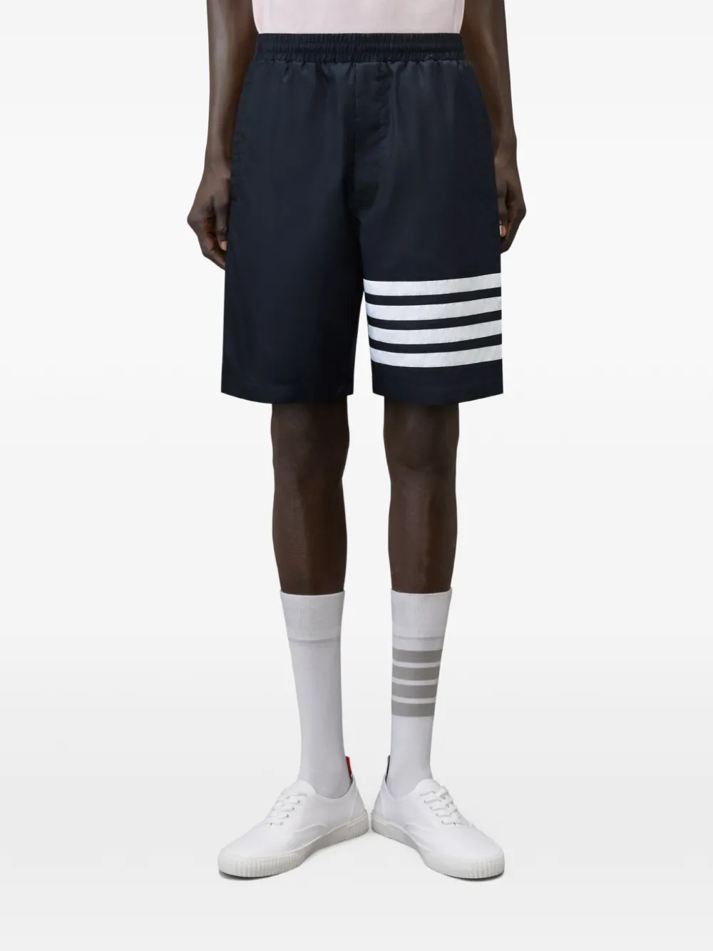Thom Browne Ripstop 4-Bar trainingsshorts Blauw