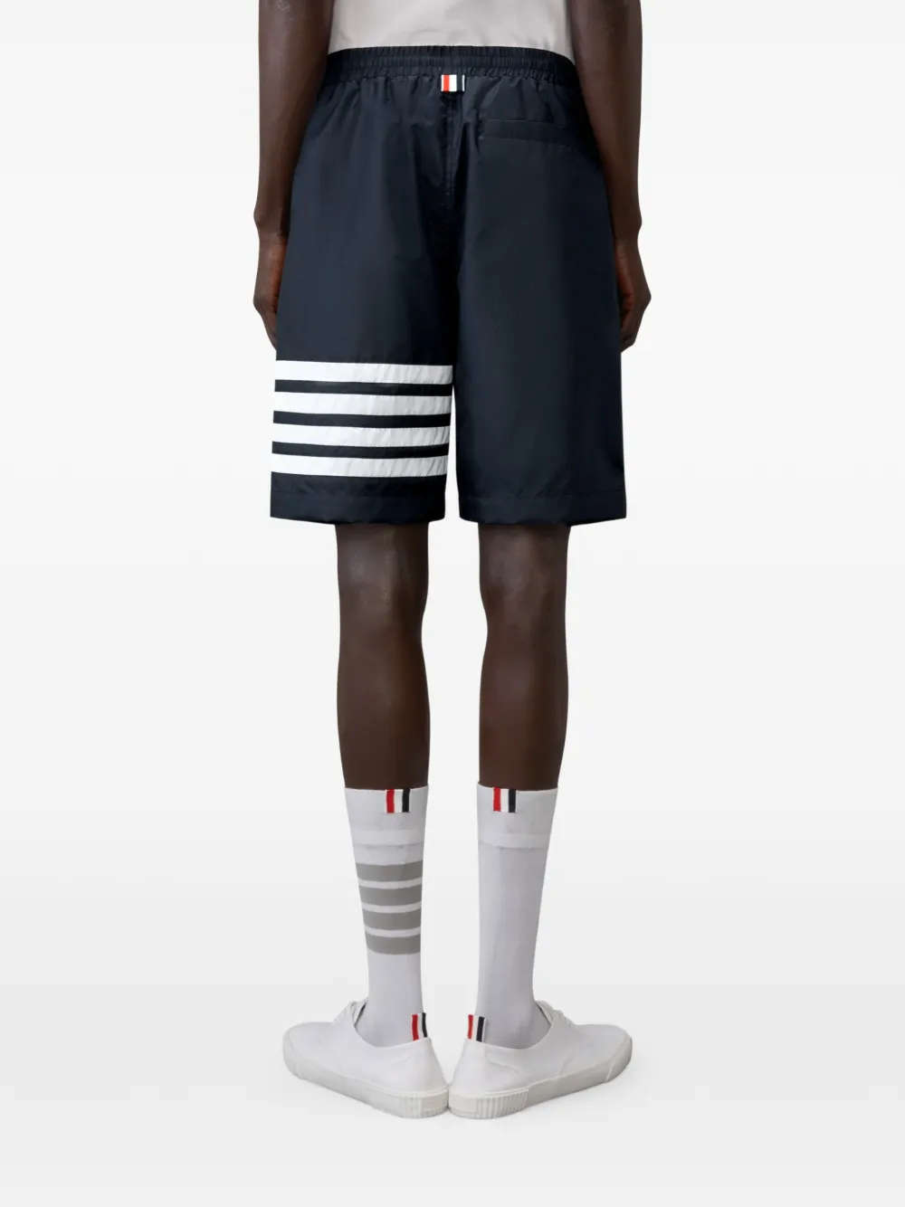 Thom Browne Ripstop 4-Bar trainingsshorts Blauw