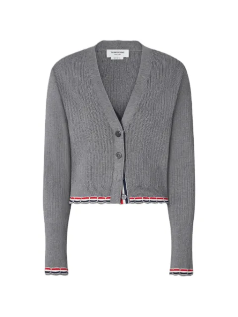 Thom Browne pointelle rib stitch cardigan