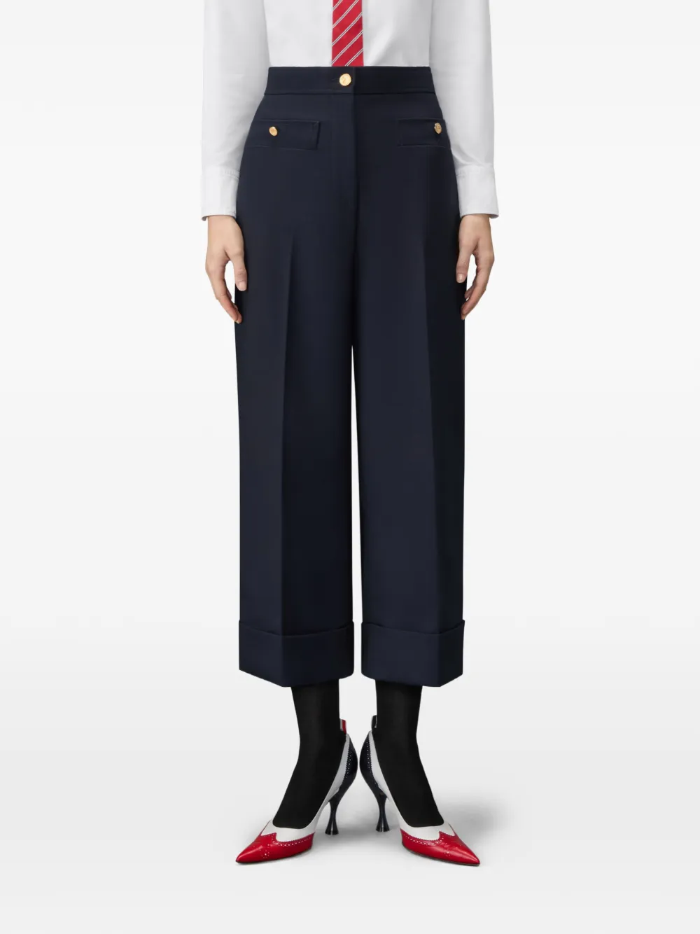 Thom Browne Pantalon Blauw