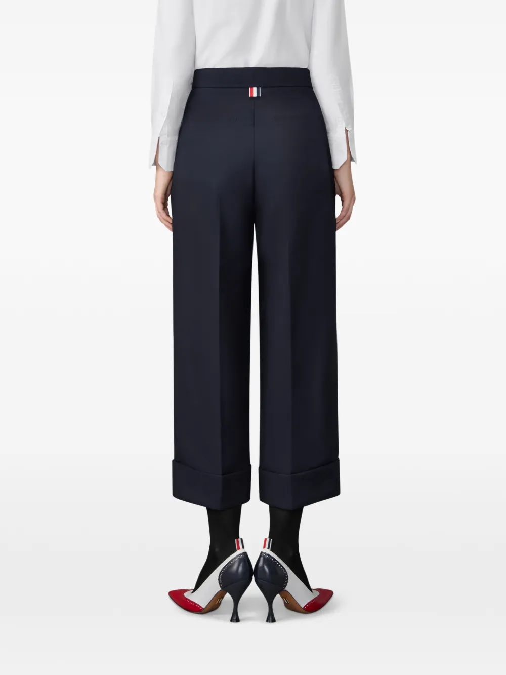 Thom Browne Pantalon Blauw