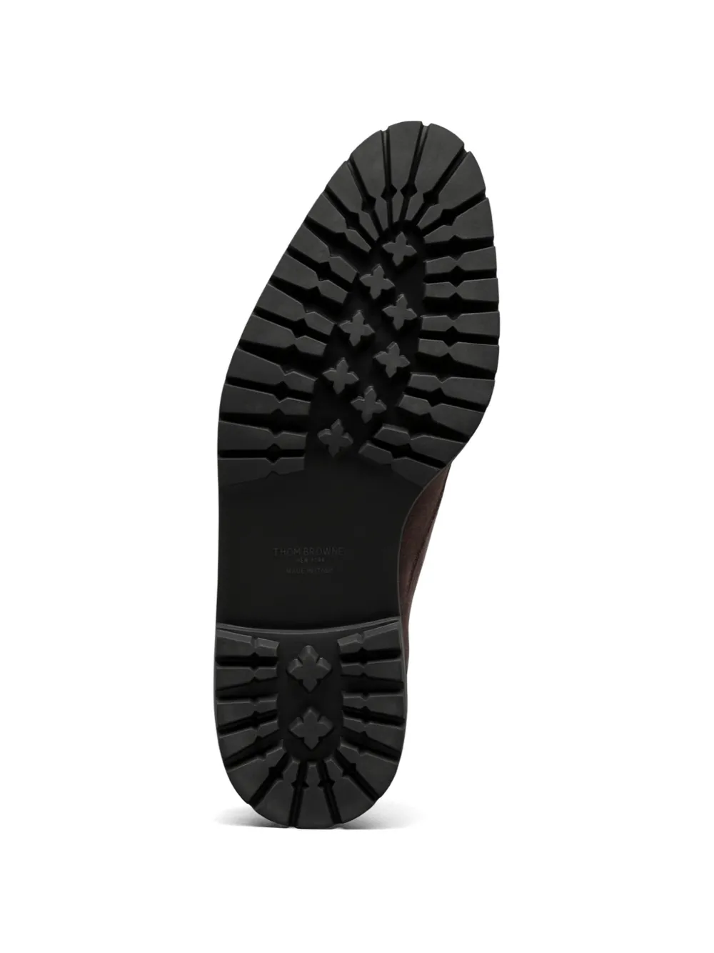 Thom Browne Suède derby schoenen met Commando zool Bruin