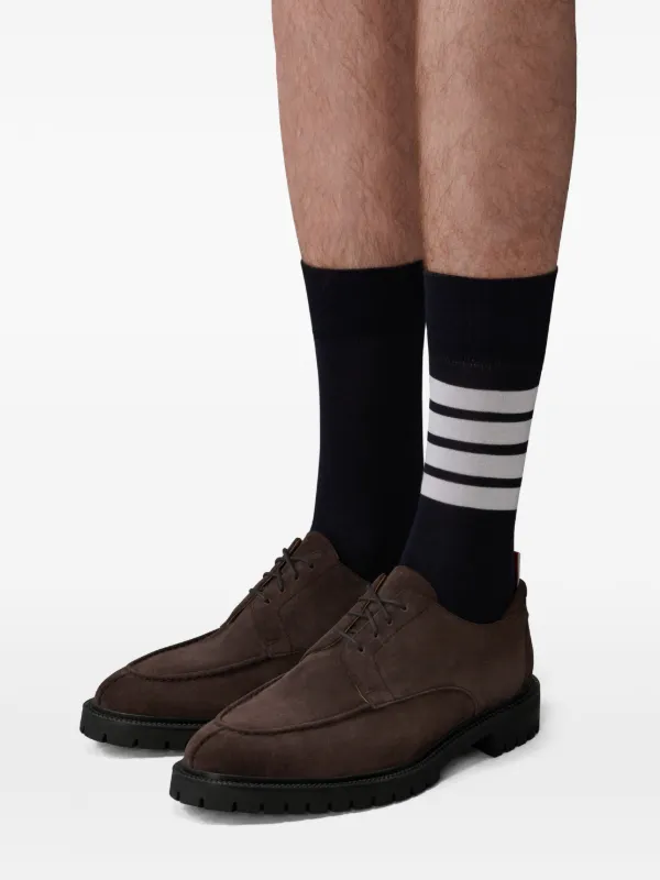 Thom Browne スエード ダービーシューズ | ブラウン | FARFETCH JP