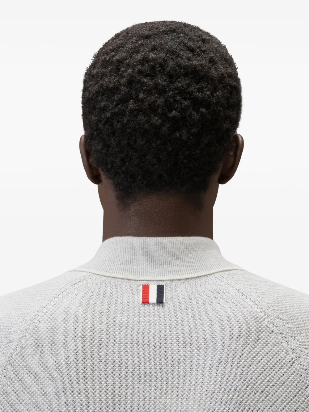 Thom Browne Poloshirt met 4 strepen Grijs