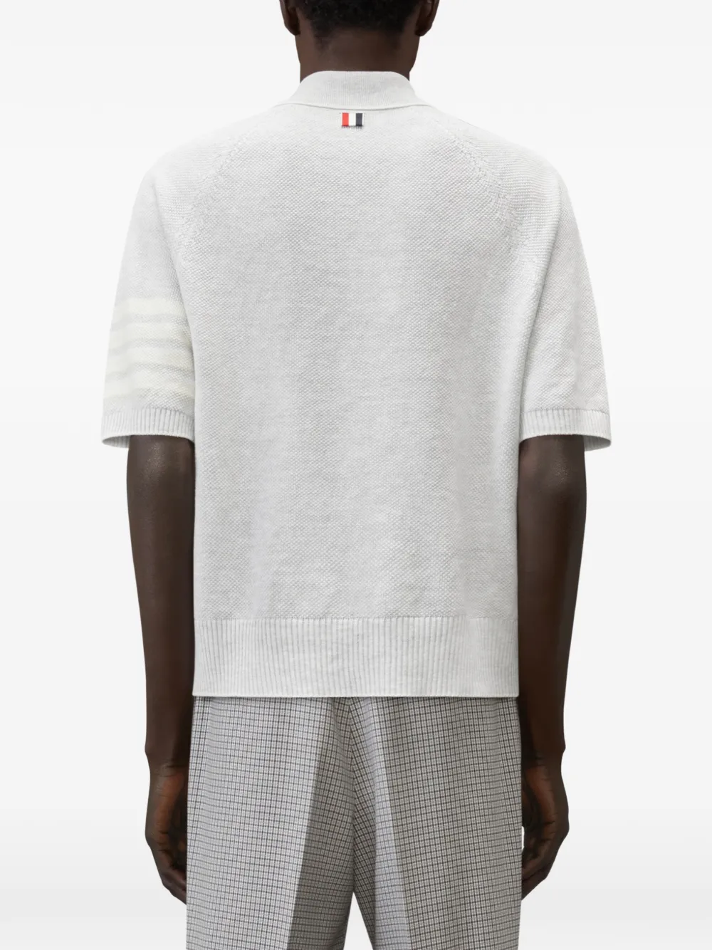 Thom Browne Poloshirt met 4 strepen Grijs