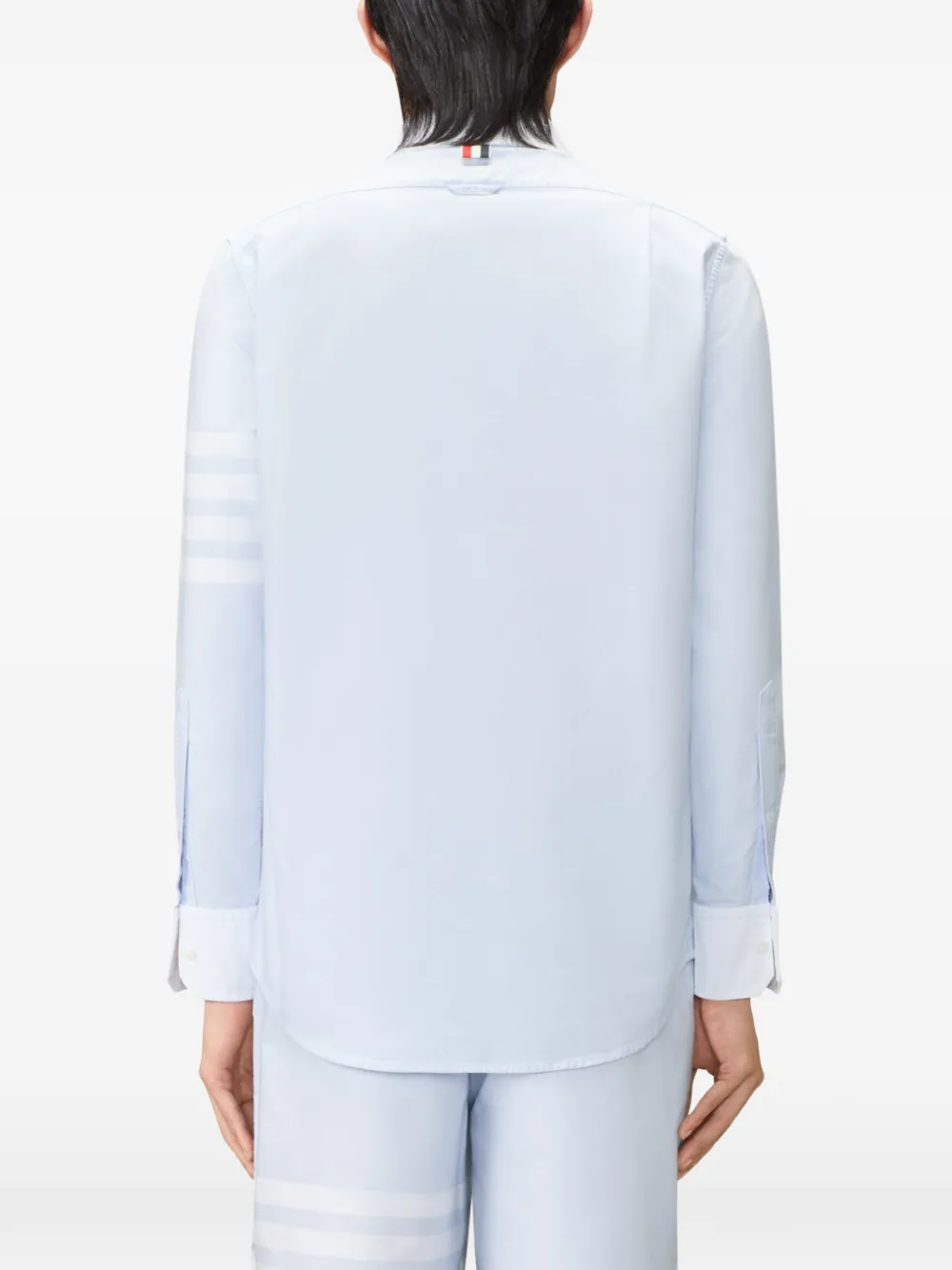 Thom Browne Oxford overhemd met vier strepen Blauw