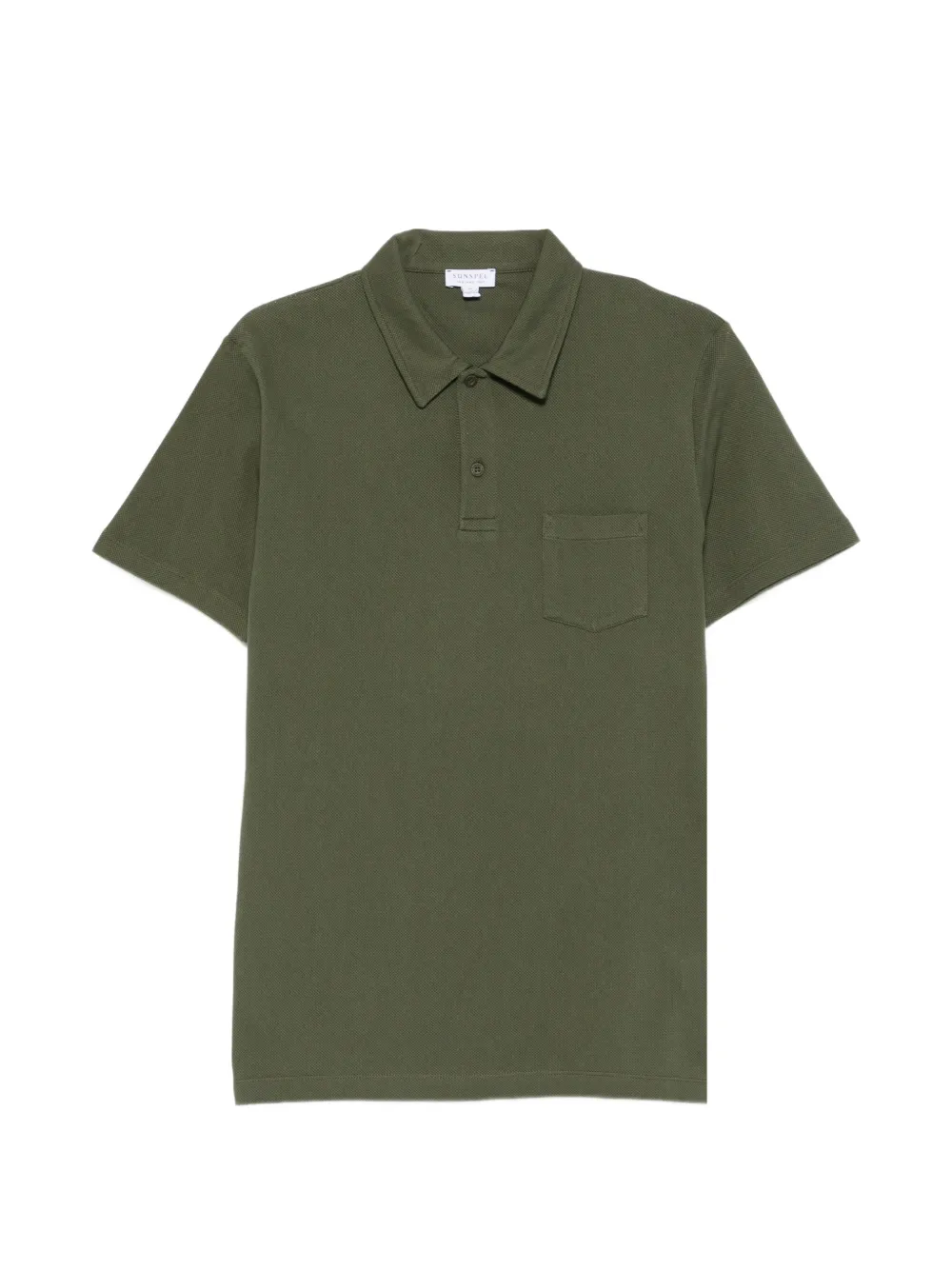 Sunspel chest-pocket polo shirt - Verde