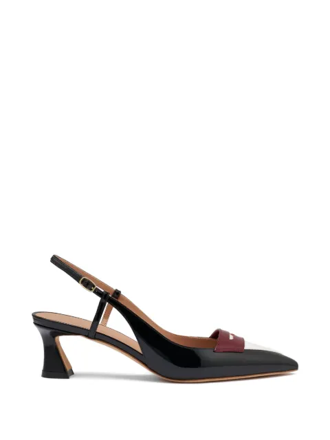 Malone Souliers Suze patent leather slingback pumps