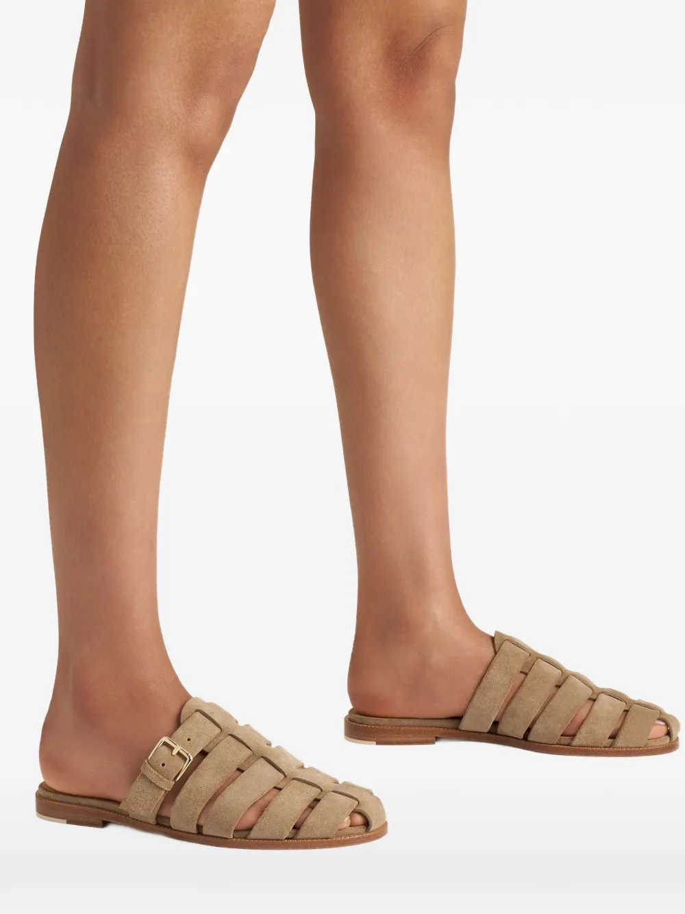 Malone Souliers Theresa cage-style mules Beige