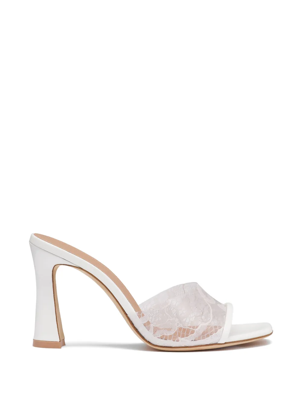 Malone Souliers Roxanne lace-panel sandals - Bianco