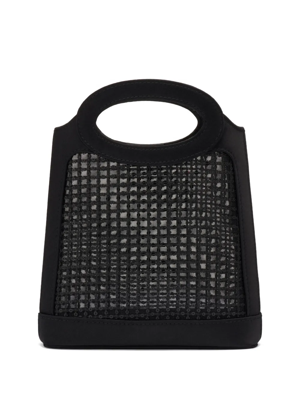 Malone Souliers Borsa tote Aura mini con paillettes - Nero