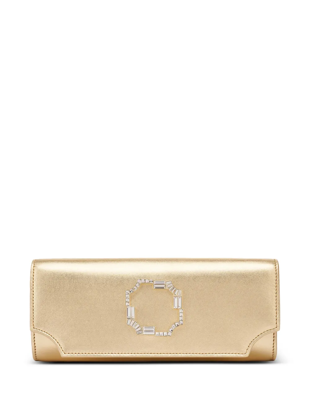 Malone Souliers Clutch Vivien con cristalli - Oro