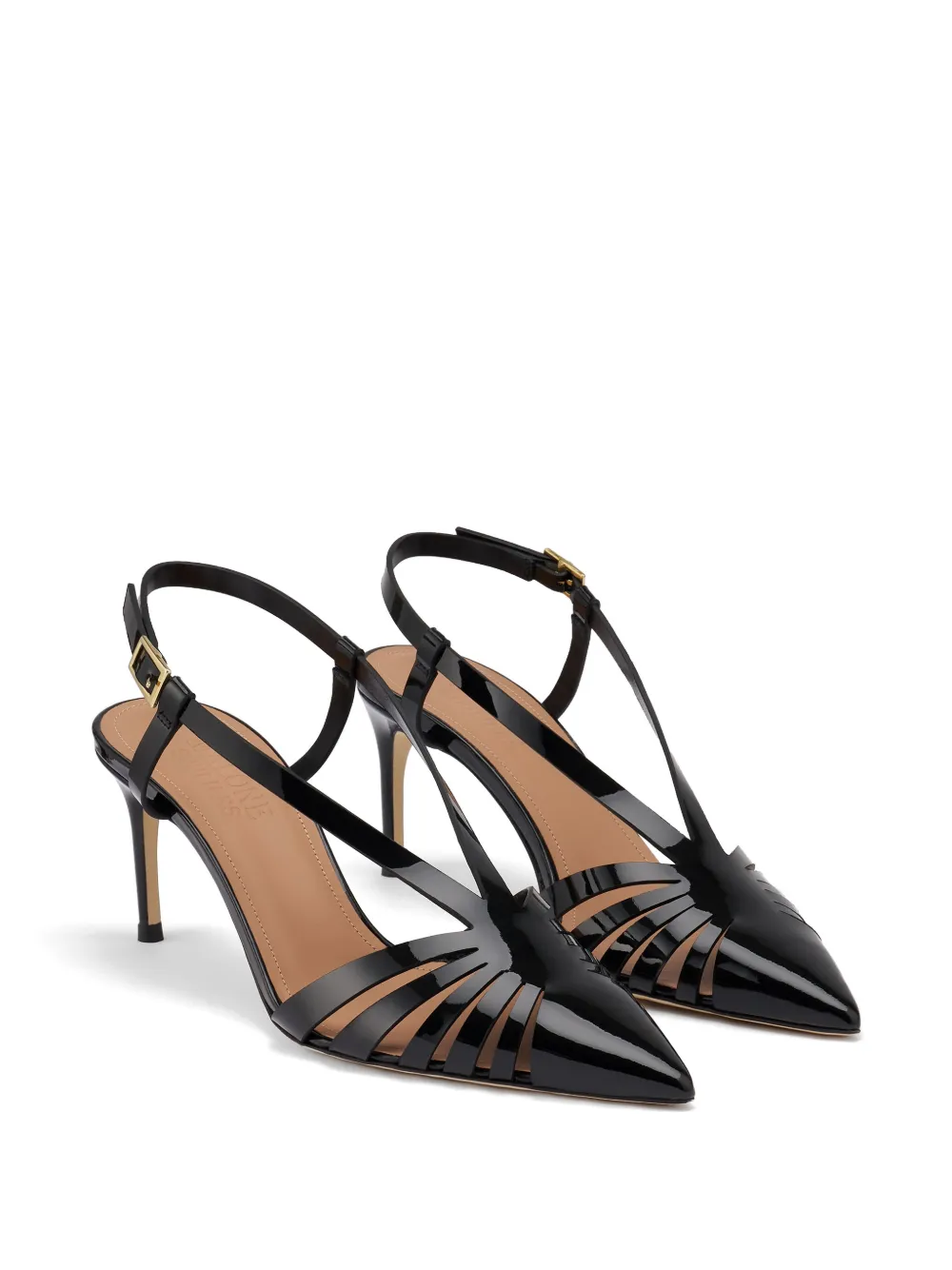 Malone Souliers Janette patent leather pumps Zwart