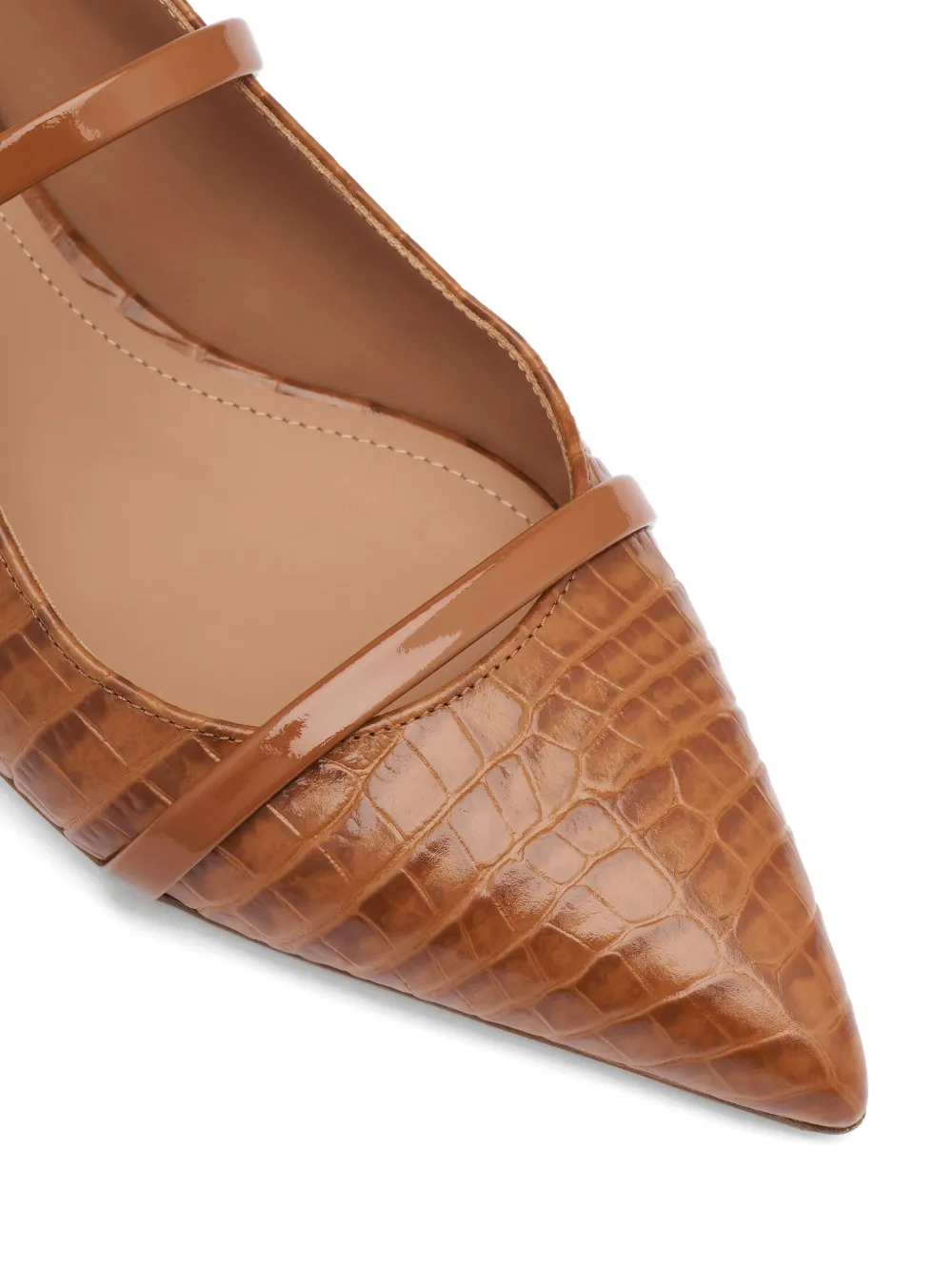 Malone Souliers Maureen croc-embossed mules Bruin